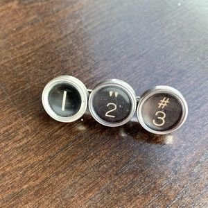 🤑🤑Vintage Typewriter keys repurposed as a fun everyday pin.